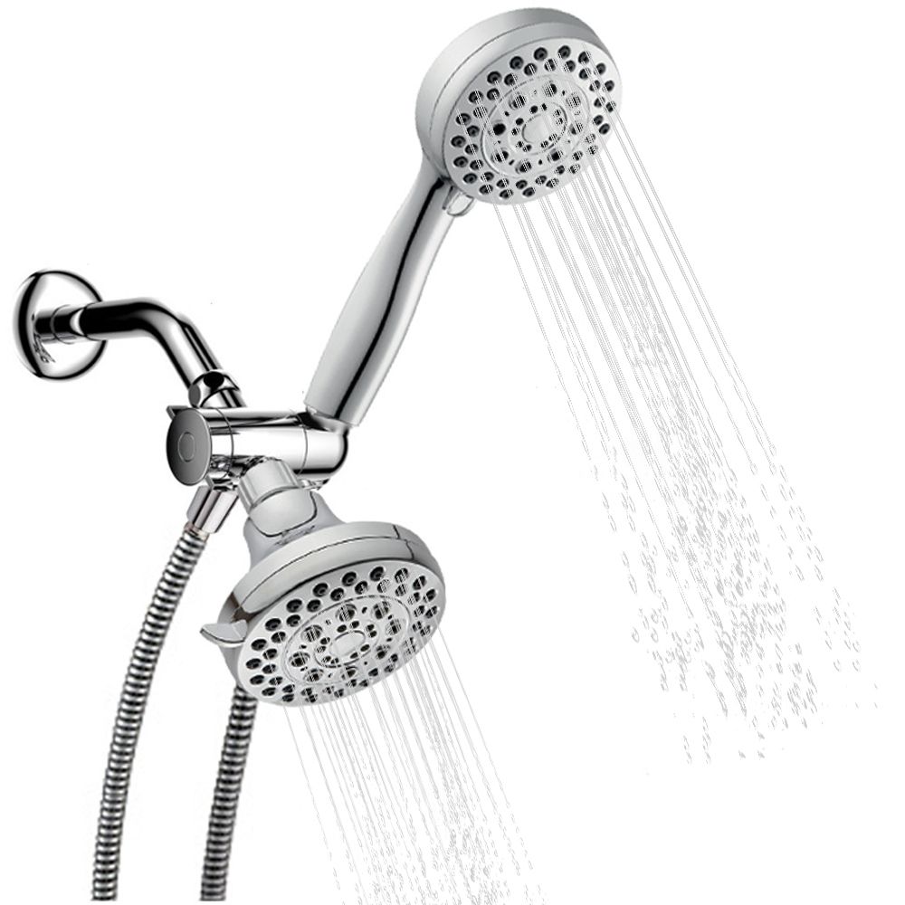 Handheld Shower Head Rain Showerhead Combo 5 Spray Settings