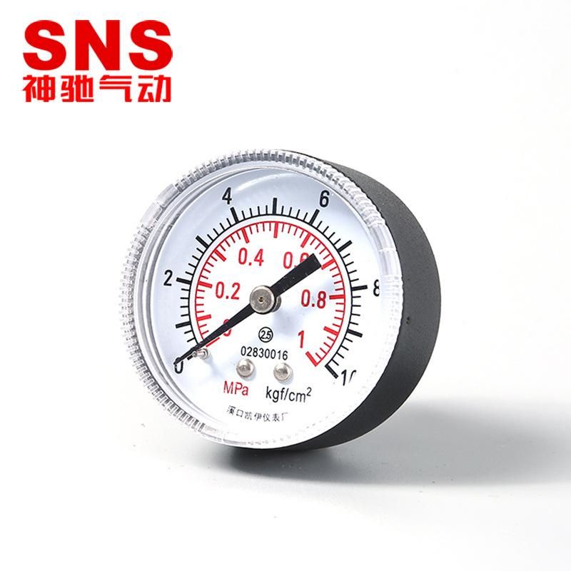 SNS Shenchi Pneumatic Factory Supply Y Series Pressure Gauge Stainless Steel Air Pressure Oil Pressure Vacuum Meter Quality Assurance