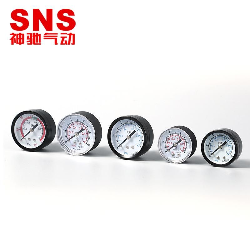 SNS Shenchi Pneumatic Factory Supply Y Series Pressure Gauge Stainless Steel Air Pressure Oil Pressure Vacuum Meter Quality Assurance