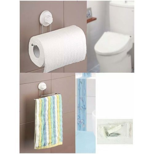 Stainless Steel Suction  Tissue Paper Holder
