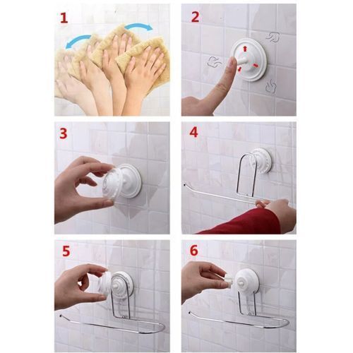 Stainless Steel Suction  Tissue Paper Holder