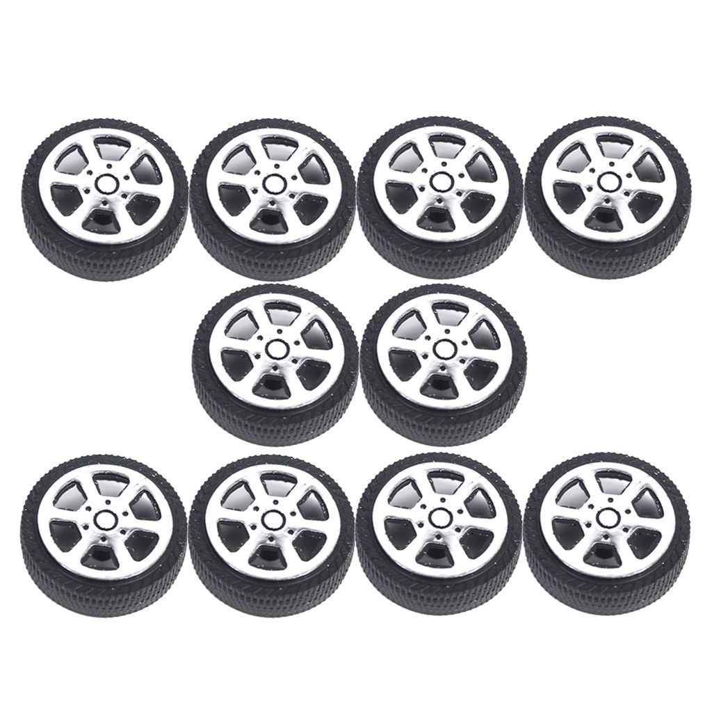 20pcs 5-Spoke Wheel Rims + Rubber Tires For Car