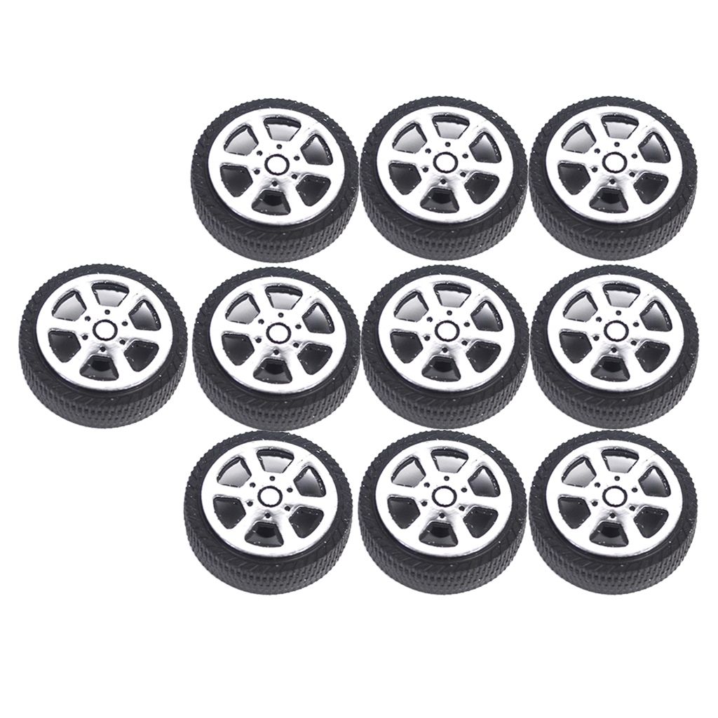 20pcs 5-Spoke Wheel Rims + Rubber Tires For Car