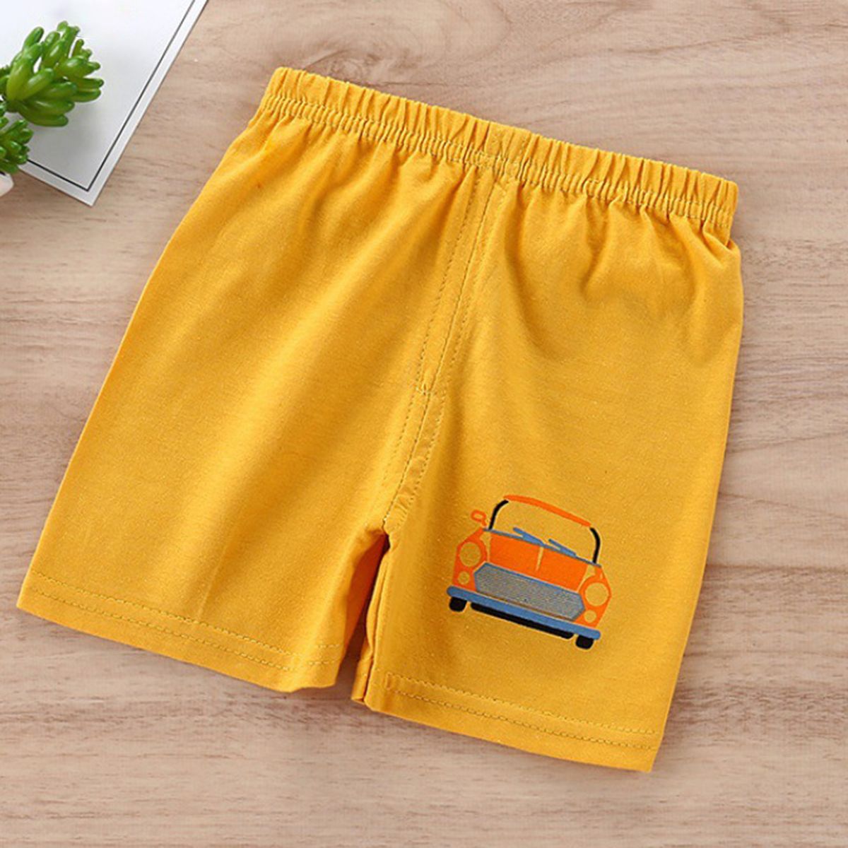 Baby Shorts Cartoon Design All-match-Atrovirens