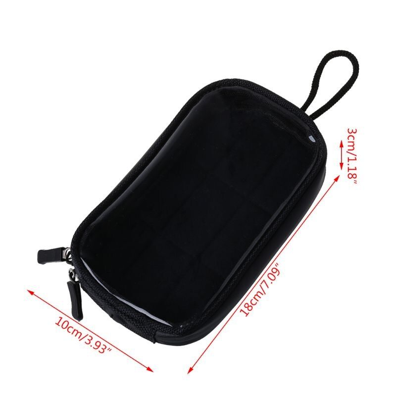 Universal Black Motorcycle Bags Magnetic Bike Tank Clear