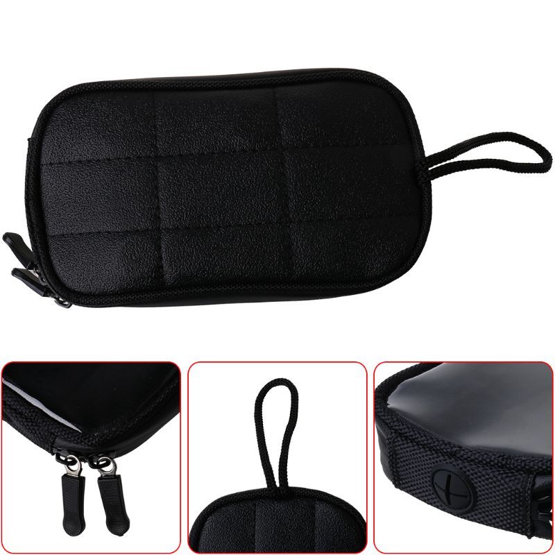 Universal Black Motorcycle Bags Magnetic Bike Tank Clear
