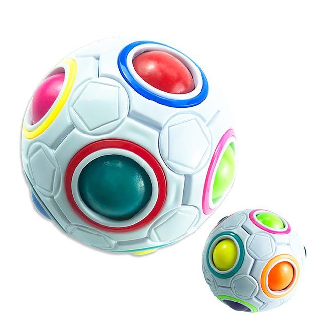 Magi   Ube Ball   Football Toy 12 Holes For  Hildren Stress Reliever Toy-colorful