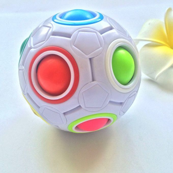 Magi   Ube Ball   Football Toy 12 Holes For  Hildren Stress Reliever Toy-colorful