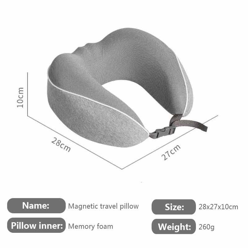 Travel Pillow Memory Foam Neck Pillow Comfortable Breathable Cover Machine Washable Airplane Travel Kit W 3D Sleep Mask Earplugs