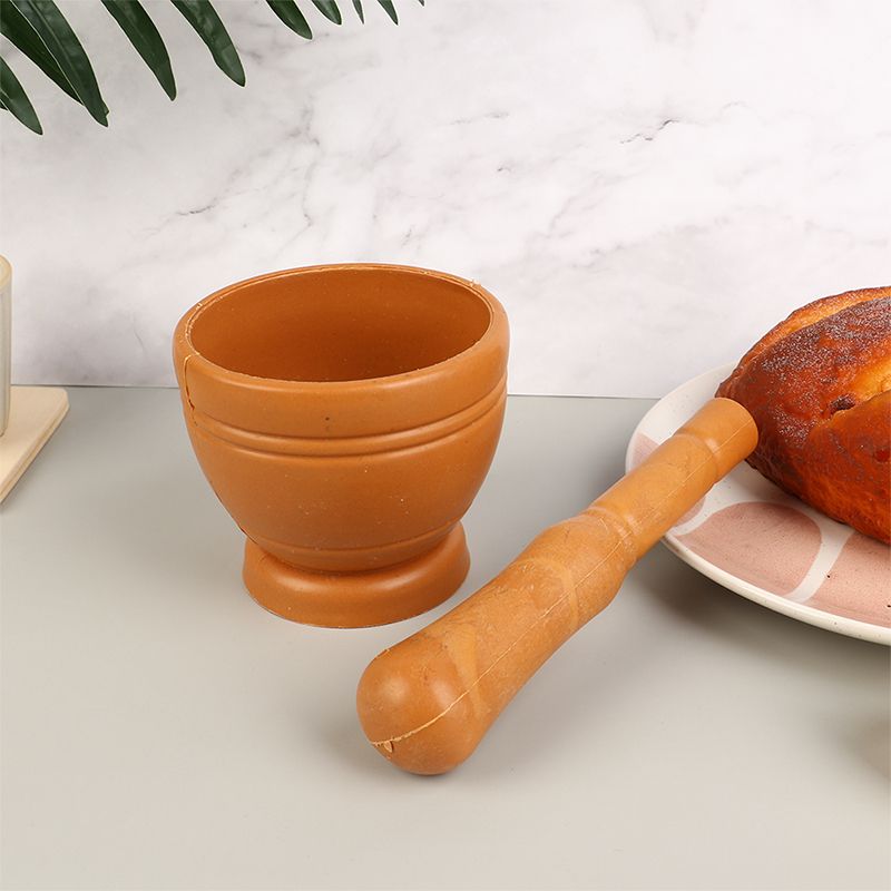 1Set Creative Manuaarlic Masher Plastic Mortar Pestle