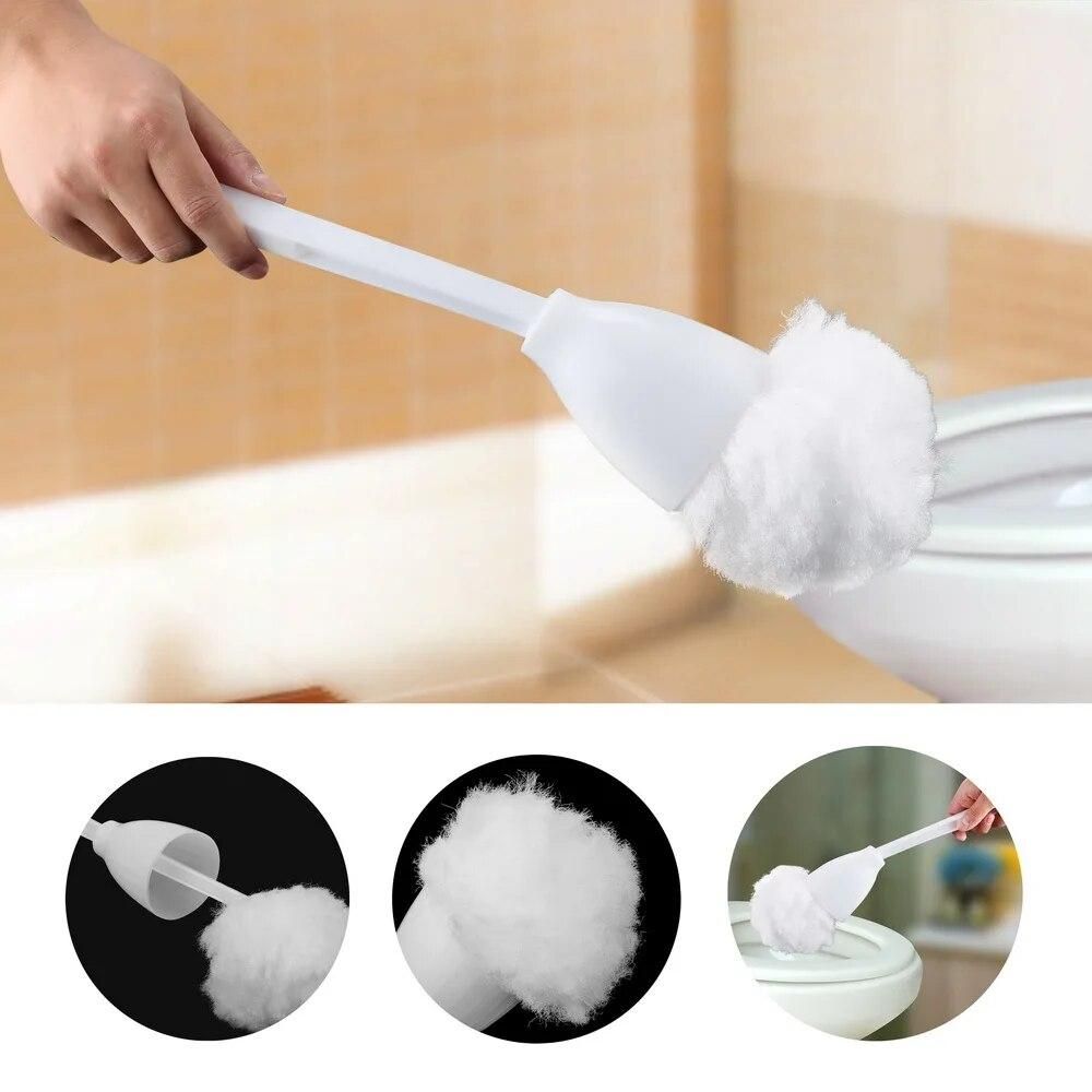 Lavatory Brush Soft Polyester Brush Toilet Bowl Cleaning Tool Antifouling House Cleaning Toilet Brush Close Stool Cleaner