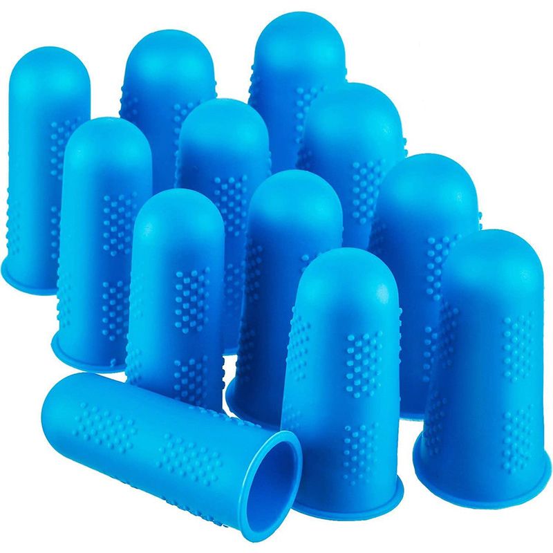 12 Pieces Finger Cots Silicone Finger Protection Covers
