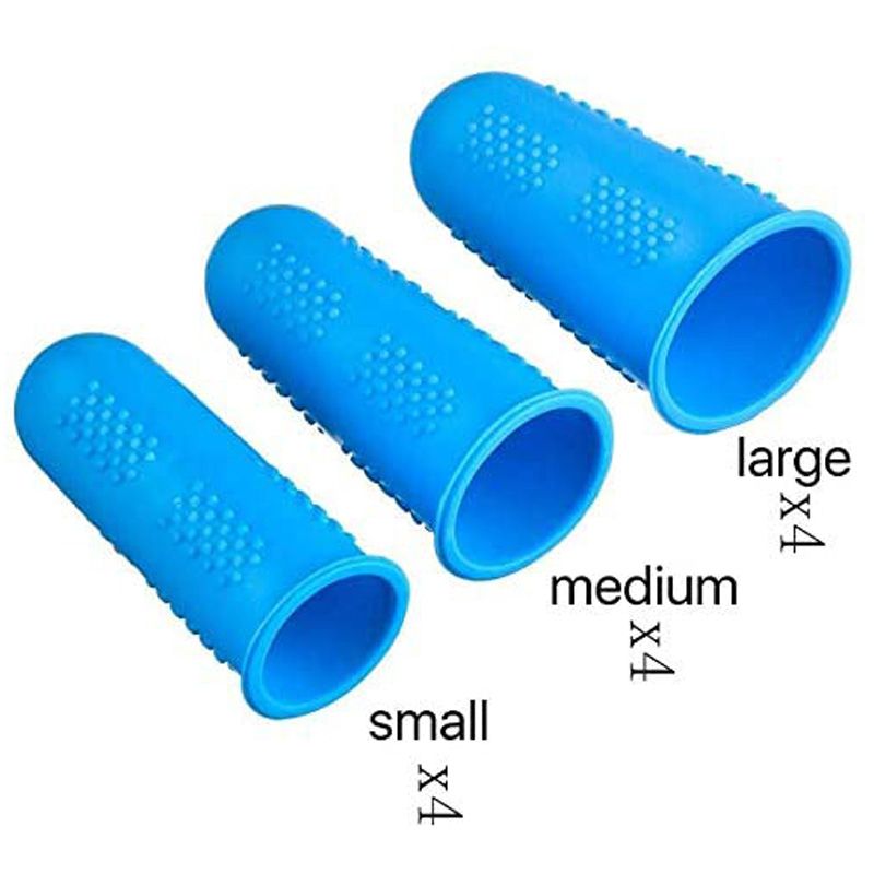 12 Pieces Finger Cots Silicone Finger Protection Covers