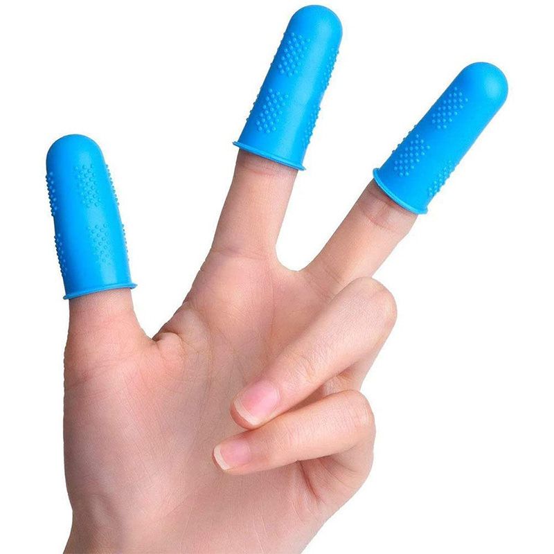 12 Pieces Finger Cots Silicone Finger Protection Covers