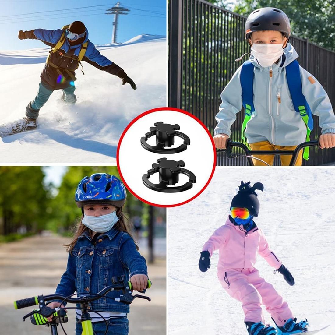 Mask Holder Ski Helmet,8 Pcs Snowboard Helmet Holder Clip