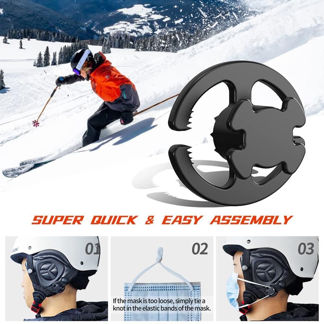 Mask Holder Ski Helmet,8 Pcs Snowboard Helmet Holder Clip