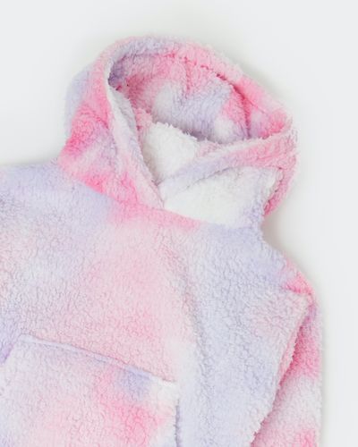 Girls Fur Hoodie Lounge Set