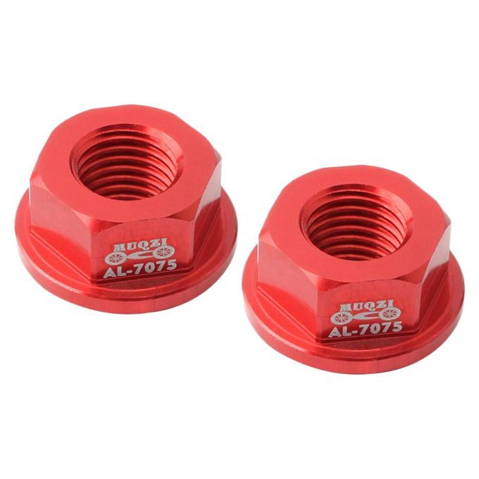2pcs Kids Balance Bicycle Wheel Hub Nut M8 Front Rear Hubs Wheels Red