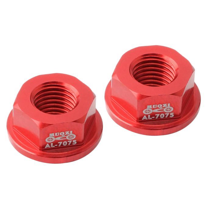 2pcs Kids Balance Bicycle Wheel Hub Nut M8 Front Rear Hubs Wheels Red