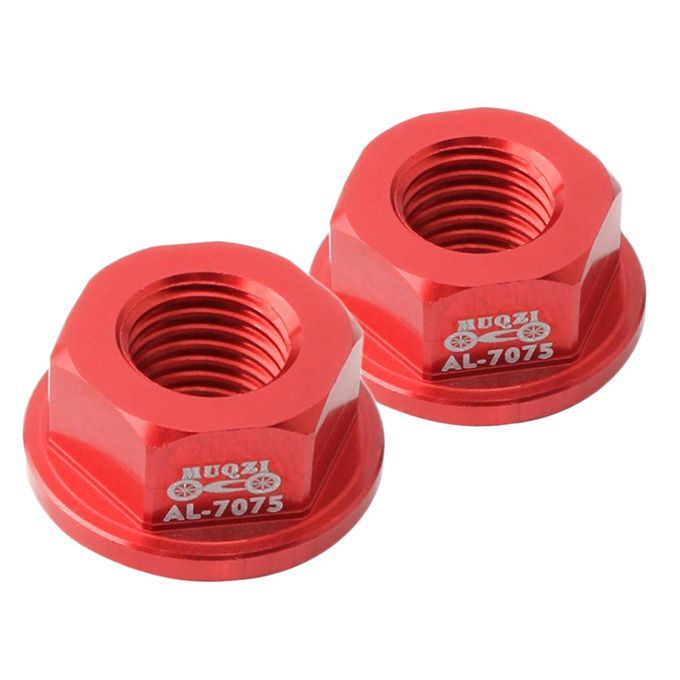 2pcs Kids Balance Bicycle Wheel Hub Nut M8 Front Rear Hubs Wheels Red