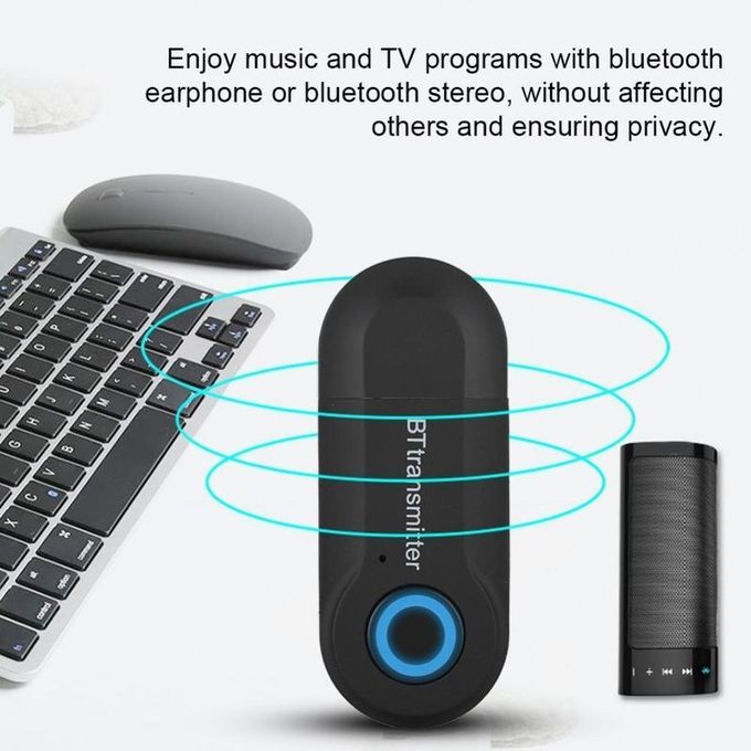 Bluetooth Audio Transmitter TV PC Bluetooth 3.5mm Audio Adapter Transmitter Receiver