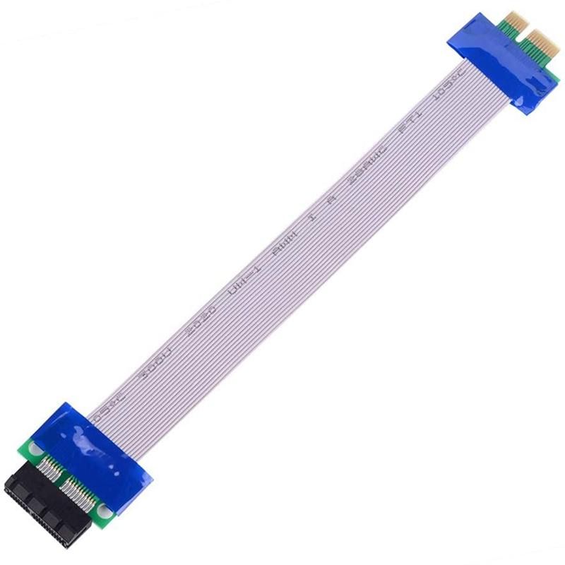 2 Pcs PCI-Express PCI-E 1X Riser Card Extender Cable