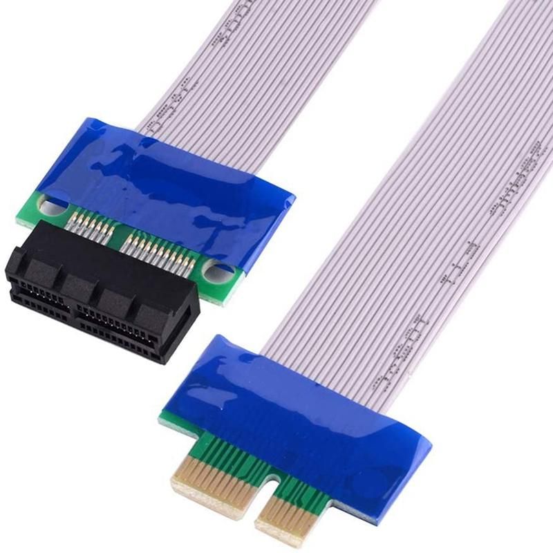 2 Pcs PCI-Express PCI-E 1X Riser Card Extender Cable