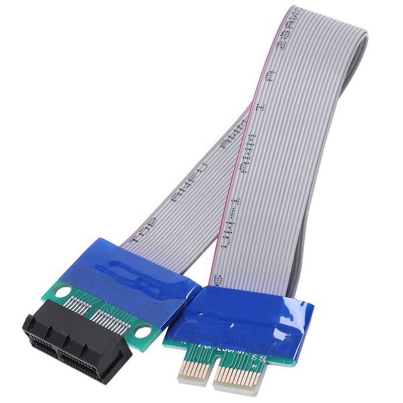 2 Pcs PCI-Express PCI-E 1X Riser Card Extender Cable