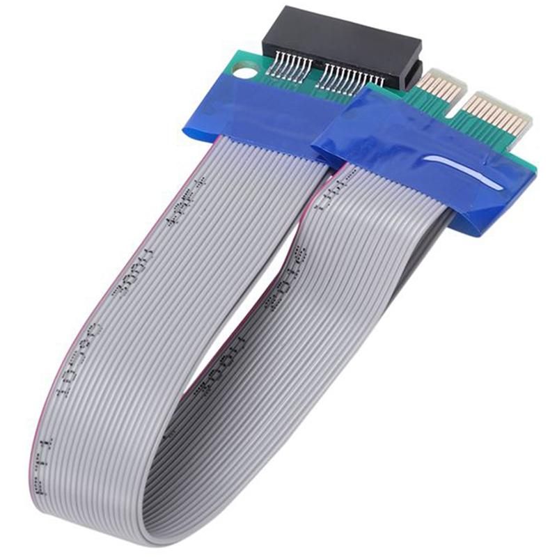 2 Pcs PCI-Express PCI-E 1X Riser Card Extender Cable