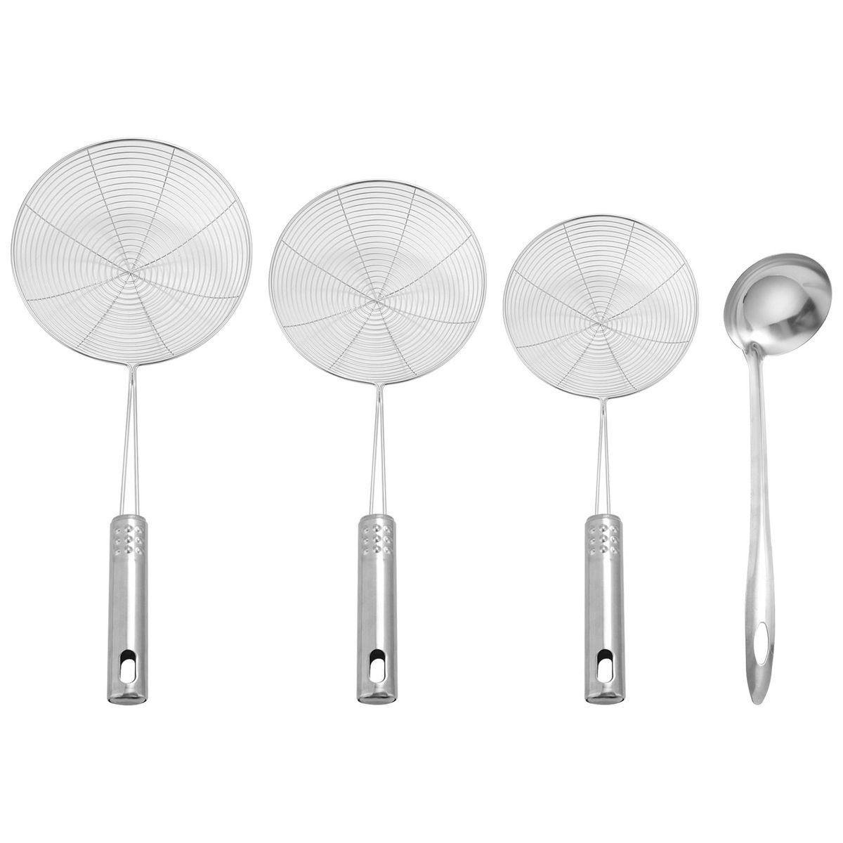 Skimmer Spoon, 4 Pack Stainless Steel Spider Strainer