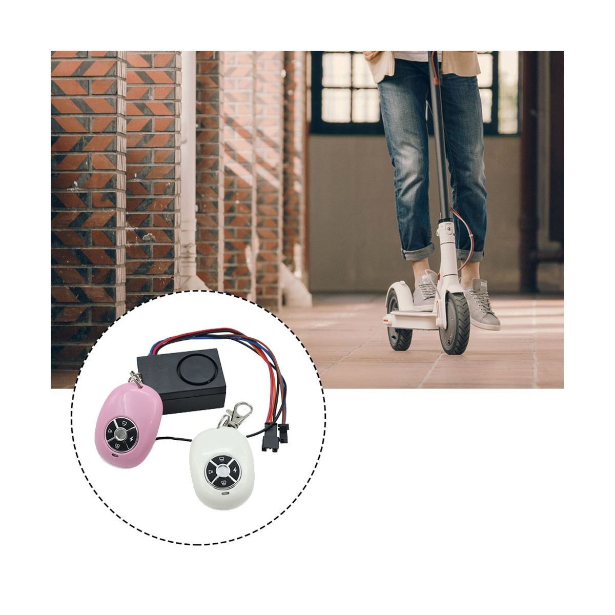 Anti-Theft Key Alarm for 36V-48V Mini