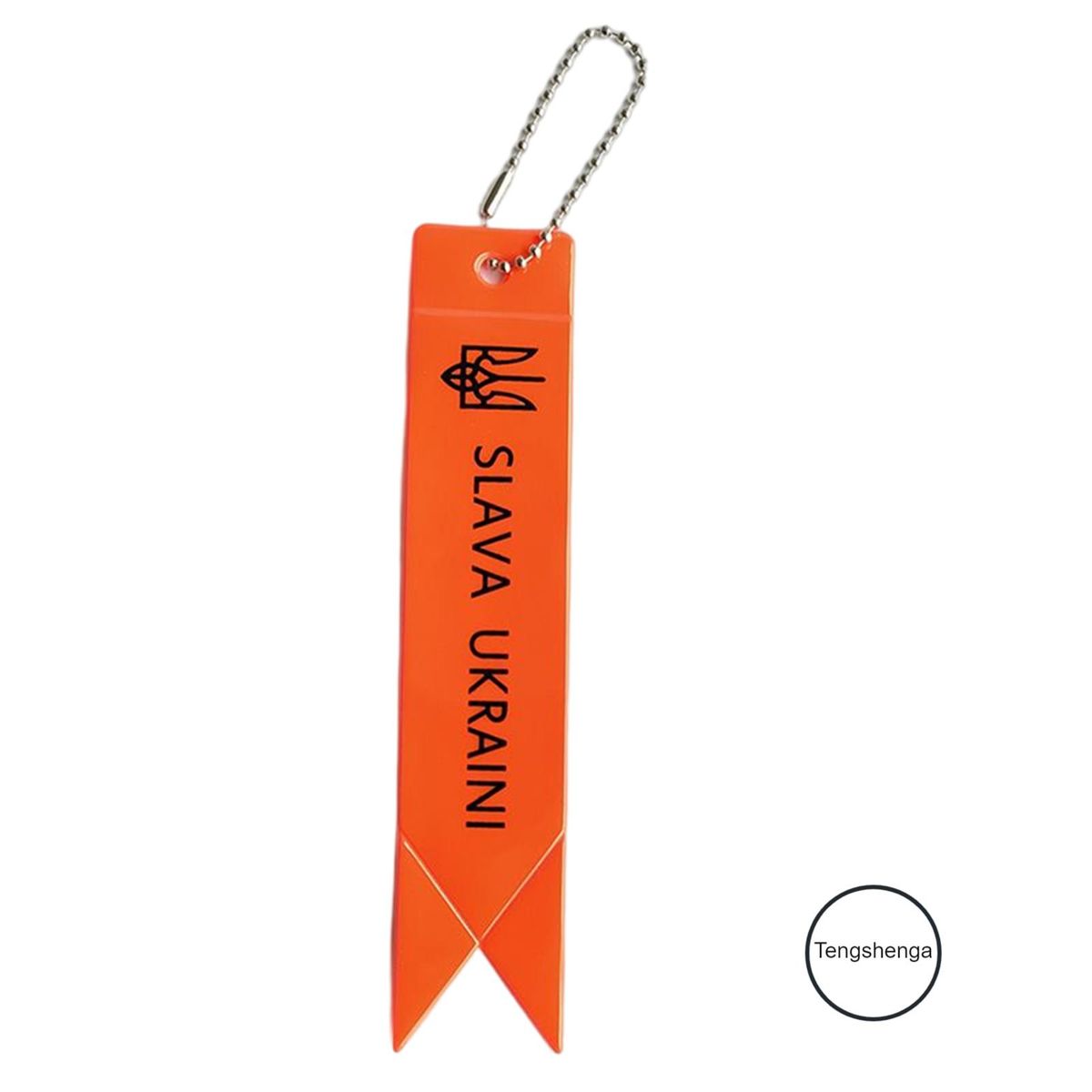 Color Reflective Ukraine Flag Keychain  Keyrings Bag