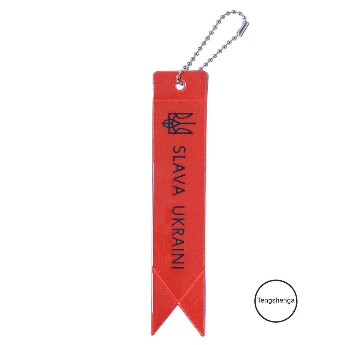 Color Reflective Ukraine Flag Keychain  Keyrings Bag
