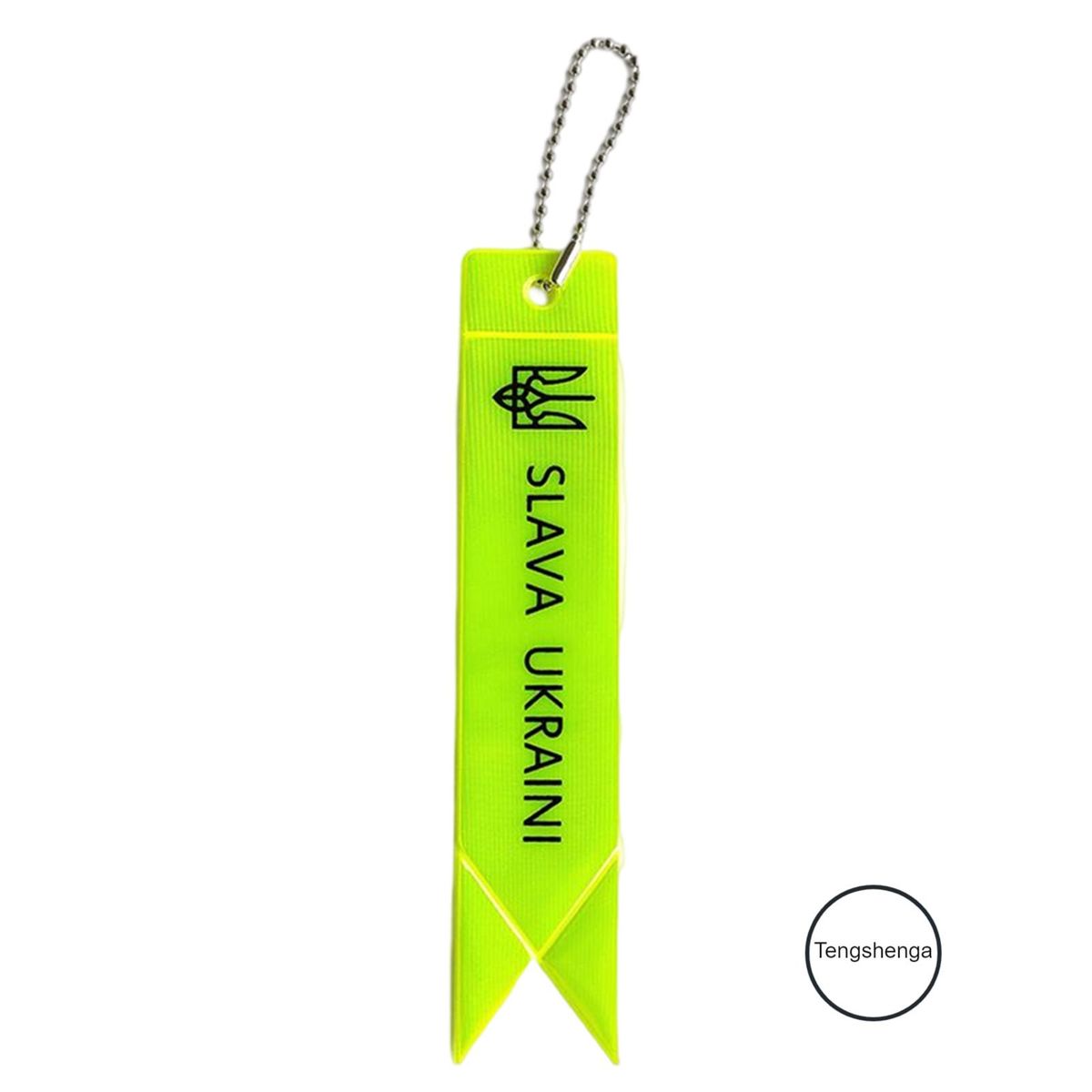 Color Reflective Ukraine Flag Keychain  Keyrings Bag