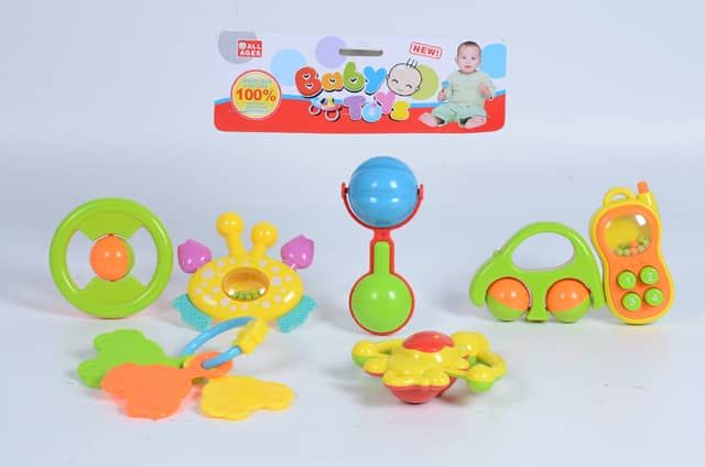 Multicolour Baby Teethers And Rattles Toys