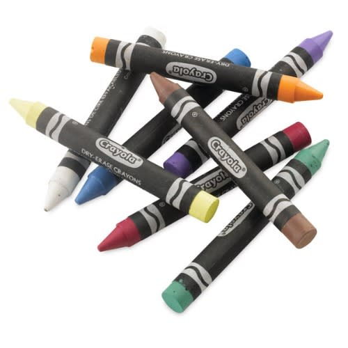 Dry-erase Crayons - Bright Colours - 8pcs