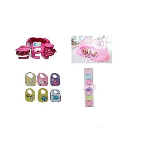 Baby Bath Set  Plus Baby Bed Baby Bib And Socks