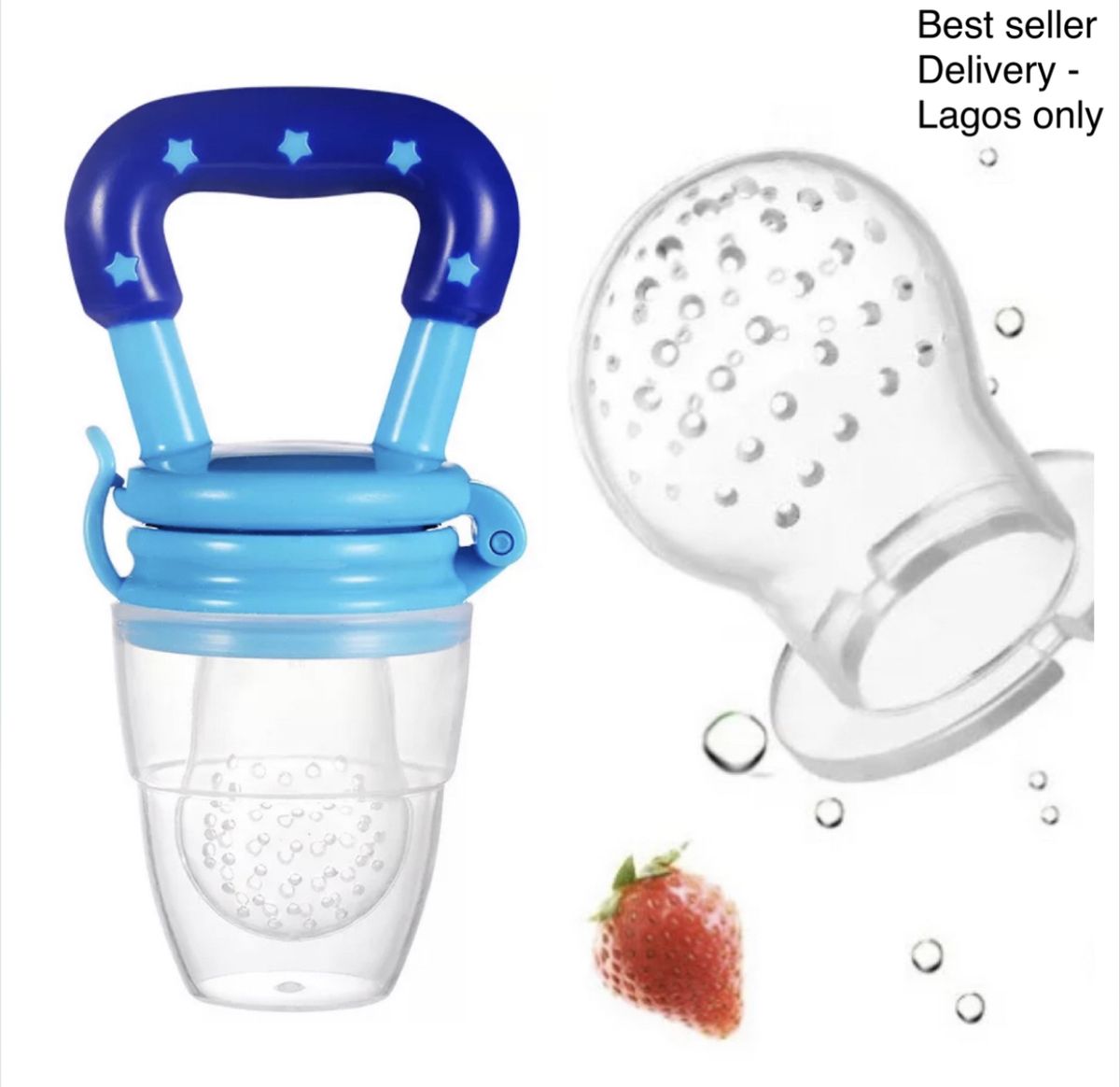 Baby Fruit Feeder/teether Pacifier - Blue