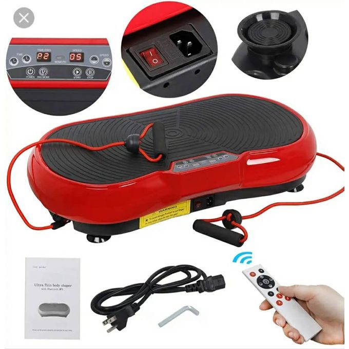 Whole Body Vibration Platform/Massager With Two Resistance Band. Blood Circulation, Body Massage,fat Burner, Calories Burner, Cardiovascular