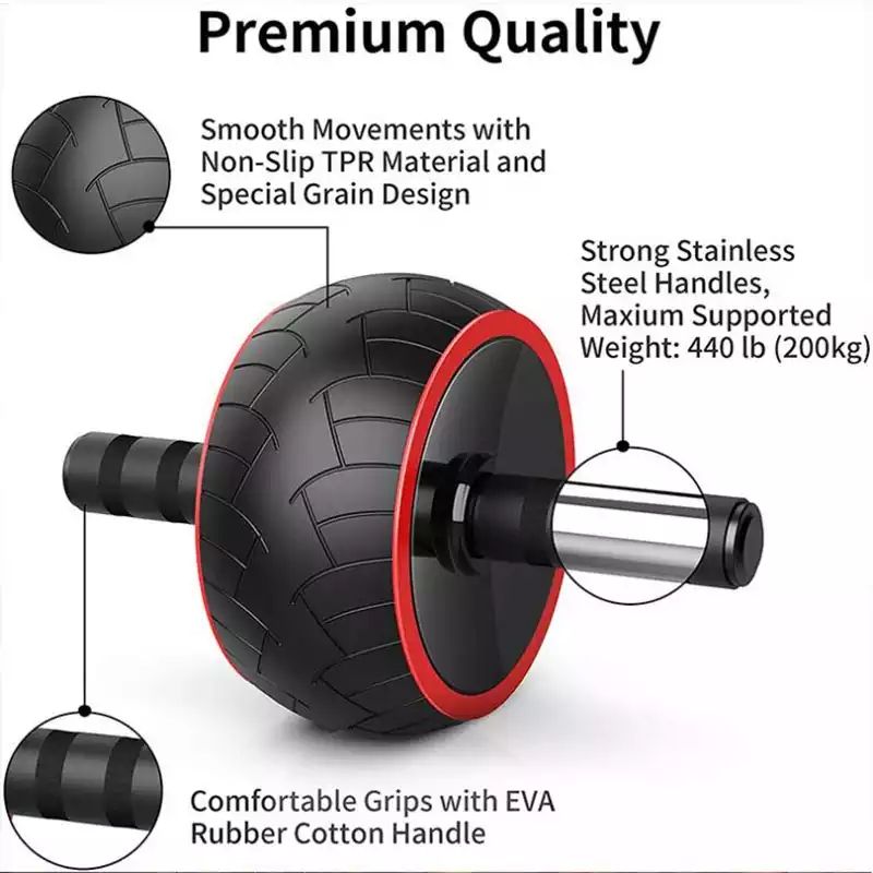 Big Wheel Abdominal Ab Roller/Muscle Training