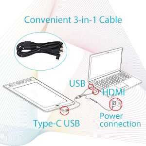 KAMVAS PRO 13 Stand Graphics Drawing Tablet Tilt 13.3''