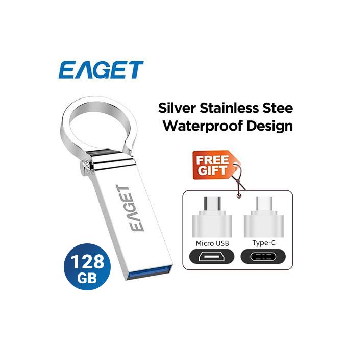 Pen Flash Drive 3.0 128GB - Metal OTG Micro USB Type-C