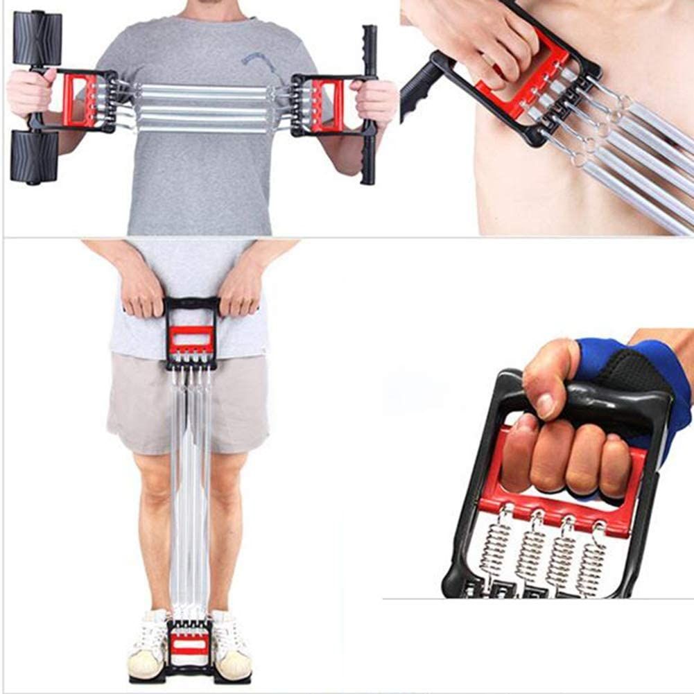 3 In 1 Home Fitness Equipment Spring Chest Expander/Hand Gripper Pull-Up Bars Arm Muscle Exerciser