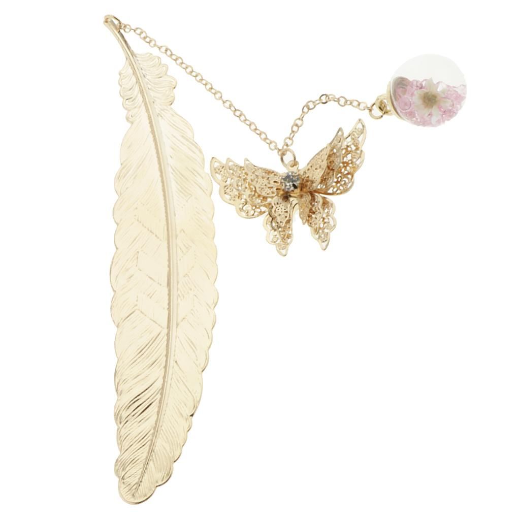 Retro Feather And Butterfly Shape Bookmarks  Mark For Adults And