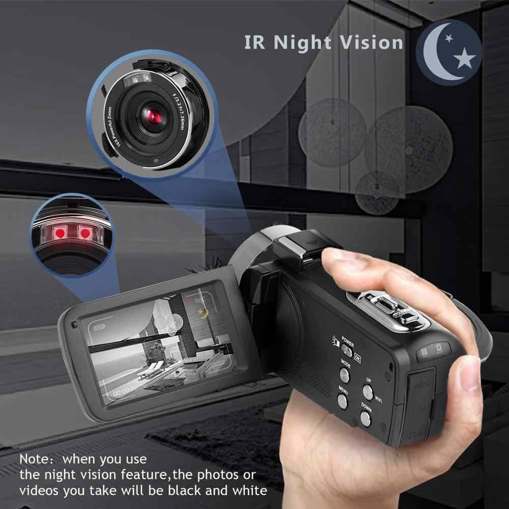 4K Camcorder Video Camera 48.0MP Wifi/Infrared Night Vision