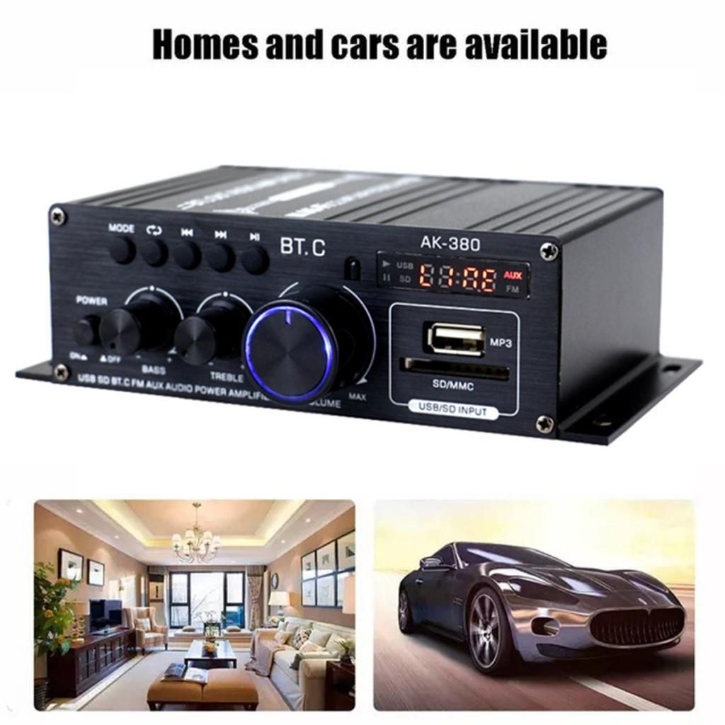 AK380 400W + 400W Audio Power Amplifier 2.0 CH Receiver