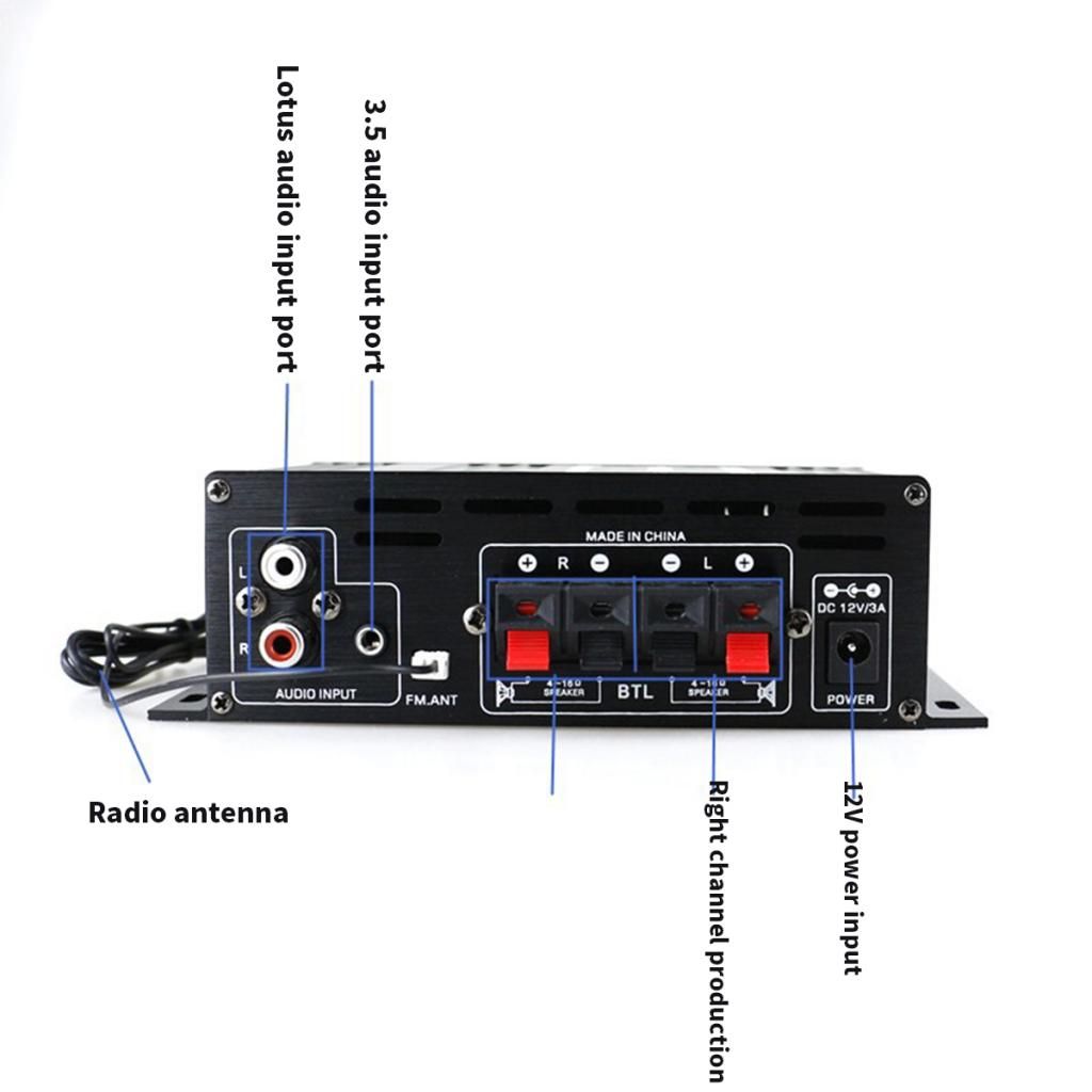 AK380 400W + 400W Audio Power Amplifier 2.0 CH Receiver