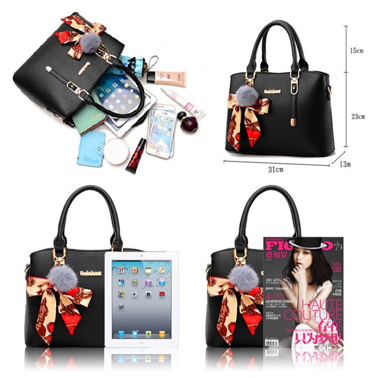 Women Bag Crossbody Bag Handbag Ladies Sling Purse Female Shoulder Bag Wallet - Black