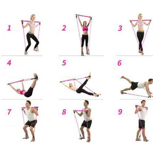 Multifunctional Pilates Fitness Yoga Stick/Bar Exercise Kits