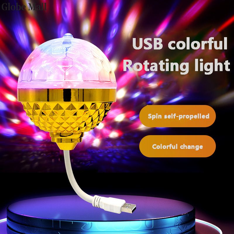 USB 360° Rotating Decorative Bedroom Light Atmosphere Light